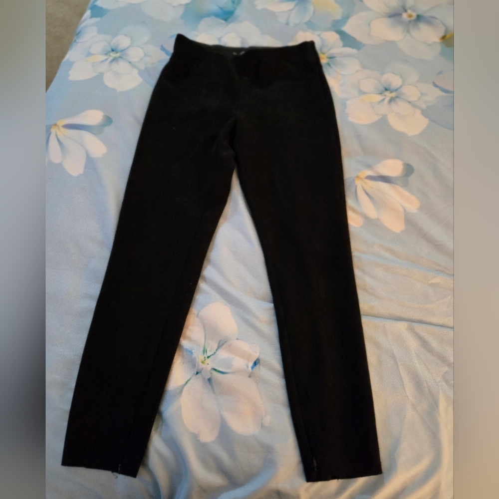 Zara Basic Black Pants Medium - image 3